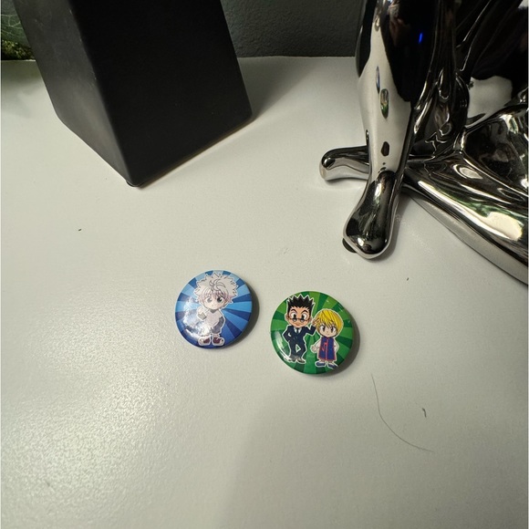 Hunter x Hunter, Killua Zoldyck, Kurapika, and Leorio Anime Character Pins - Picture 4 of 4
